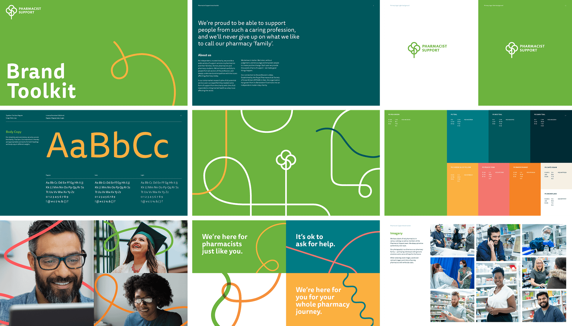 Sample pages from the pharmacist support guidelines